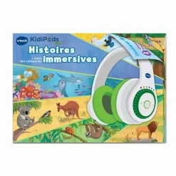 VTech Kidipods Max - Mon Casque Interactif 7 En 1- Conteurs D'Histoires