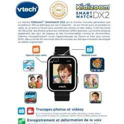 Kidizoom Smartwatch Dx2 Noire - Montre Enfant- Montres Smartwatch