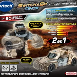 Switch & Go Dinos Kryl, Le Super Gorille- Voitures Dinos