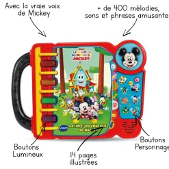 VTech Le Livre-Jeu Educatif De Mickey- Pat'Patrouille, Peppa Pig, Bluey