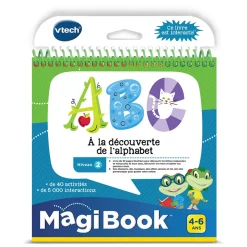 Magibook Livre Educatif Alphabet - Livre - Vtech- Jeux Pour Apprendre À Lire, Compter, Écrire