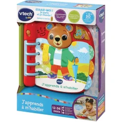 VTech Baby Livre Interactif - J'Apprends A M'Habiller- Livres Pour Bébé