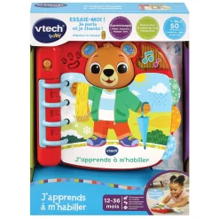 VTech Baby Livre Interactif - J'Apprends A M'Habiller- Livres Pour Bébé