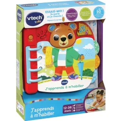VTech Baby Livre Interactif - J'Apprends A M'Habiller- Livres Pour Bébé
