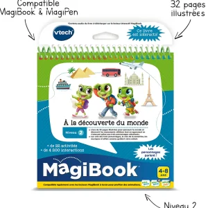 Magibook Livre Interactif A La Decouverte Du Monde - Livre - Vtech- Jeux Pour Apprendre À Lire, Compter, Écrire