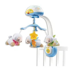 VTech Baby Lumi Mobile Compte-Moutons Bleu - Mobile Pour Bébé- Veilleuses Et Mobiles Bébé