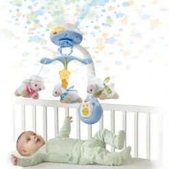 VTech Baby Lumi Mobile Compte-Moutons Bleu - Mobile Pour Bébé- Veilleuses Et Mobiles Bébé