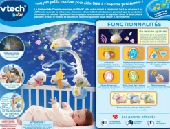 VTech Baby Lumi Mobile Compte-Moutons Bleu - Mobile Pour Bébé- Veilleuses Et Mobiles Bébé