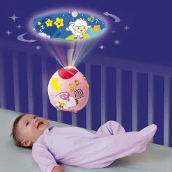 VTech Baby Lumi Mouton Nuit Enchantee Rose - Veilleuse Lumineuse Et Musicale- Veilleuses Et Mobiles Bébé