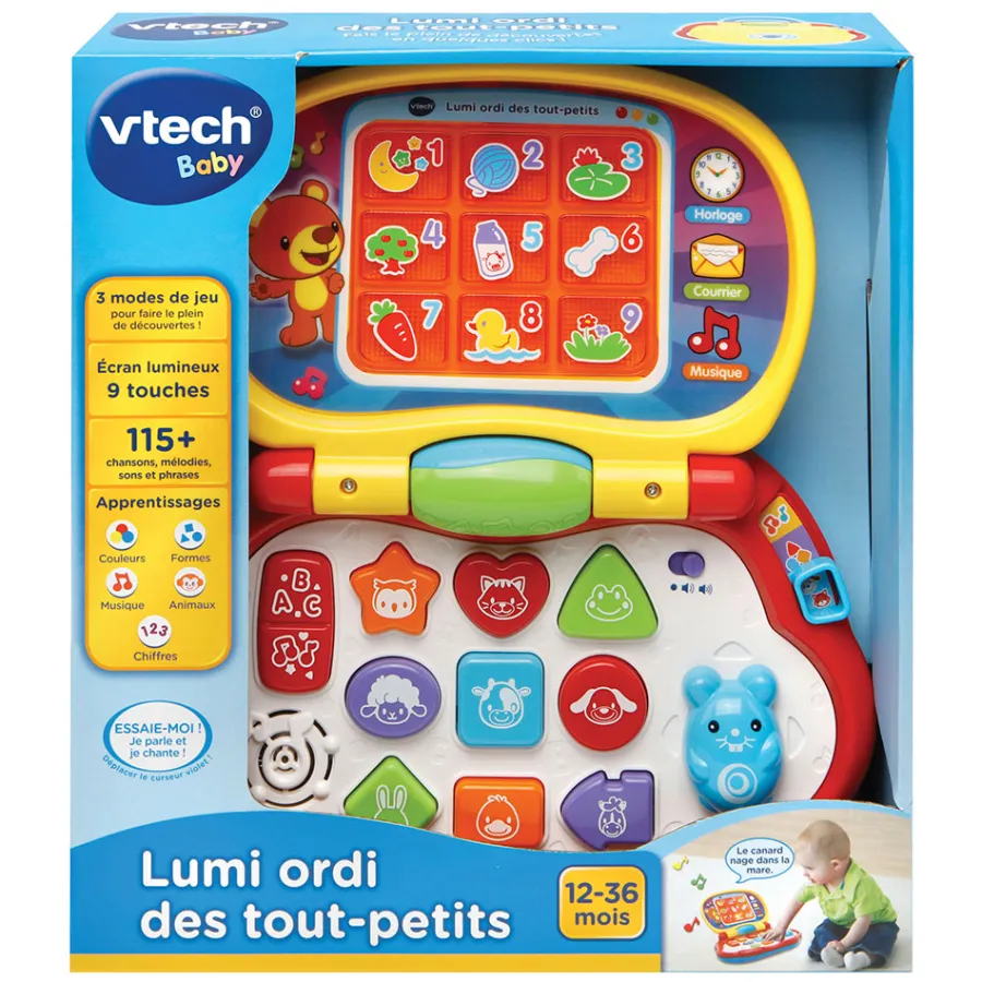 VTech Baby Lumi Ordi Des Tout-Petits - Ordinateur Educatif- Ordis Et Tablettes Pour Bébé