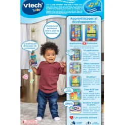 VTech Baby Lumi Smartphone Magic Touch - Telephone Interactif- Téléphones Et Télécommandes Bébé