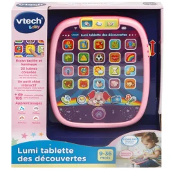 VTech Baby Lumi Tablette Des Decouvertes Rose - Tablette Educative- Ordis Et Tablettes Pour Bébé