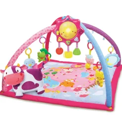VTech Baby Lumi Tapis Des P'Tits Copains Rose - Tapis D'éveil- Tapis D'éveil Et Arches