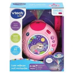 VTech Baby Lumi Veilleuse Nuit Enchantee Rose- Veilleuses Et Mobiles Bébé