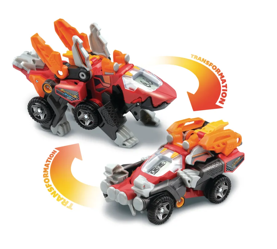 Switch & Go Dinos Lutor, Le Super Stegosaure- Voitures Dinos