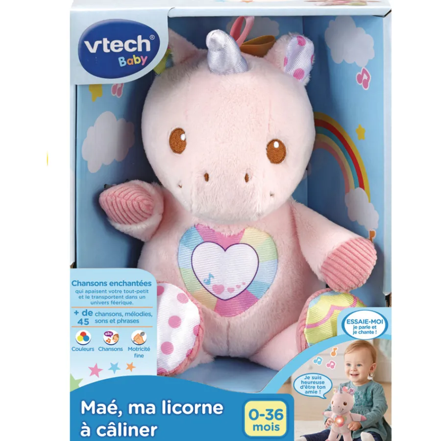 VTech Baby Mae, Ma Licorne A Caliner - Peluche Licorne- Peluches Et Doudous