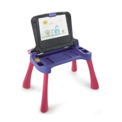 VTech Magi Bureau Interactif 5 En 1 Rose- Bureaux Et Chevalets Enfant