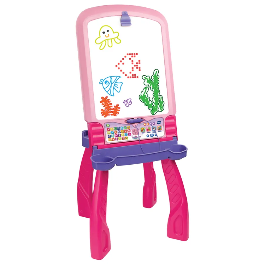 VTech Magi Chevalet Interactif 3 En 1 Rose- Bureaux Et Chevalets Enfant