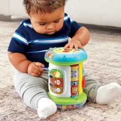 VTech Baby Magi Rouleau Tam-Tam 3 En 1- Balles, Toupies Et Cubes