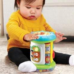 VTech Baby Magi Rouleau Tam-Tam 3 En 1- Balles, Toupies Et Cubes