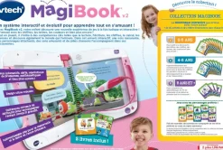 Magibook V2 - Starter Pack Rose + Livre Cory Bolides- Jeux Pour Apprendre À Lire, Compter, Écrire