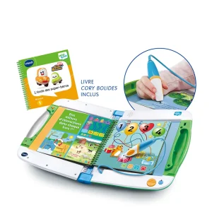 Magibook V2 - Starter Pack Vert + Livre Cory Bolides- Jeux Pour Apprendre À Lire, Compter, Écrire