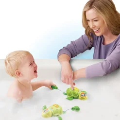 VTech Baby Maman Tortue Et Son Bébé Nageur - Jouet De Bain- Jouet De Bain