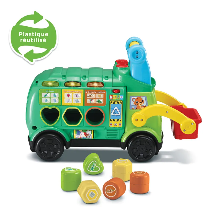 VTech Maxi Camion Poubelle Recyclo'Formes- Porteurs, Trotteurs