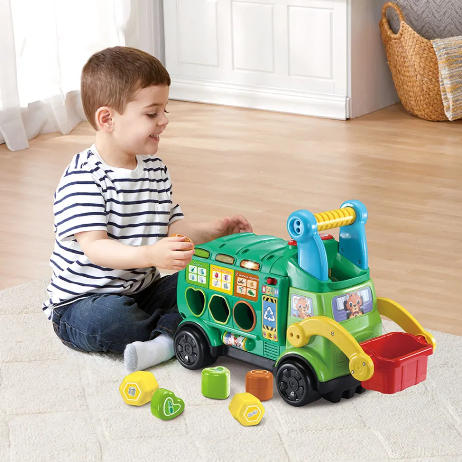 VTech Maxi Camion Poubelle Recyclo'Formes- Porteurs, Trotteurs