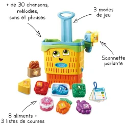 VTech Maxi Chariot De Courses Magic Scan- Dinette Et Autres Jeux D'Imitation