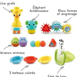 VTech Maxi-Coffret De Bain Multiactivite- Jouet De Bain