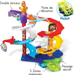 Tut Tut Bolides Mega Circuit Spirales 2 En 1 + Titouan, Fou Du Volant- Voitures Jouets Garages Et Circuits