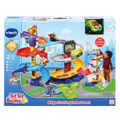 Tut Tut Bolides Mega Circuit Spirales 2 En 1 + Titouan, Fou Du Volant- Voitures Jouets Garages Et Circuits