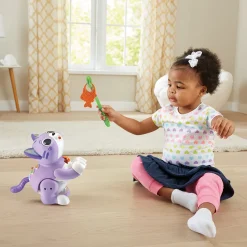 VTech Baby Mina, Mon Chat Attrap'Poisson - Chat Interactif- Animaux Interactifs