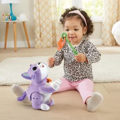 VTech Baby Mina, Mon Chat Attrap'Poisson - Chat Interactif- Animaux Interactifs