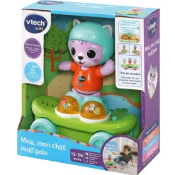 VTech Baby Mina, Mon Chat Rouli'Golo- Véhicules Et Jouets Roulants