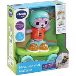 VTech Baby Mina, Mon Chat Rouli'Golo- Véhicules Et Jouets Roulants