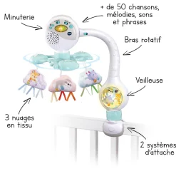 VTech Baby Mobilo Clip Des Baby Loulous- Veilleuses Et Mobiles Bébé