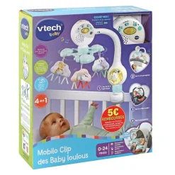 VTech Baby Mobilo Clip Des Baby Loulous- Veilleuses Et Mobiles Bébé