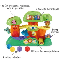 VTech Mon Arbre A Balles Interactif- Balles, Toupies Et Cubes