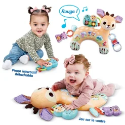 VTech Baby Mon Coussin D'éveil Sensoriel- Hochets Et Petits Jouets