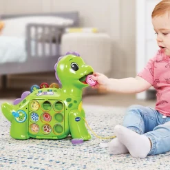 VTech Mon Dino Apprenti Glouton- Animaux Interactifs