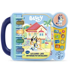 VTech Mon Livre-Jeu Interactif De Bluey- Pat'Patrouille, Peppa Pig, Bluey