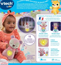 VTech Baby Mon Ourson Lumi Dodo Rose- Peluches Et Doudous
