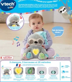 VTech Baby Mon Paresseux Reves Merveilleux- Peluches Et Doudous