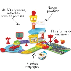 Tut Tut Bolides Mon Premier Aeroport Super Decollage + Eliott Super Pilote- Voitures Jouets Garages Et Circuits