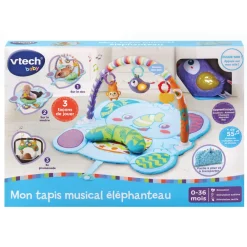 VTech Baby Mon Tapis Musical Elephanteau - Baby Loulous- Tapis D'éveil Et Arches