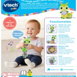 VTech Baby Myrtille Twist Chenille - Jouet D'éveil- Hochets Et Petits Jouets