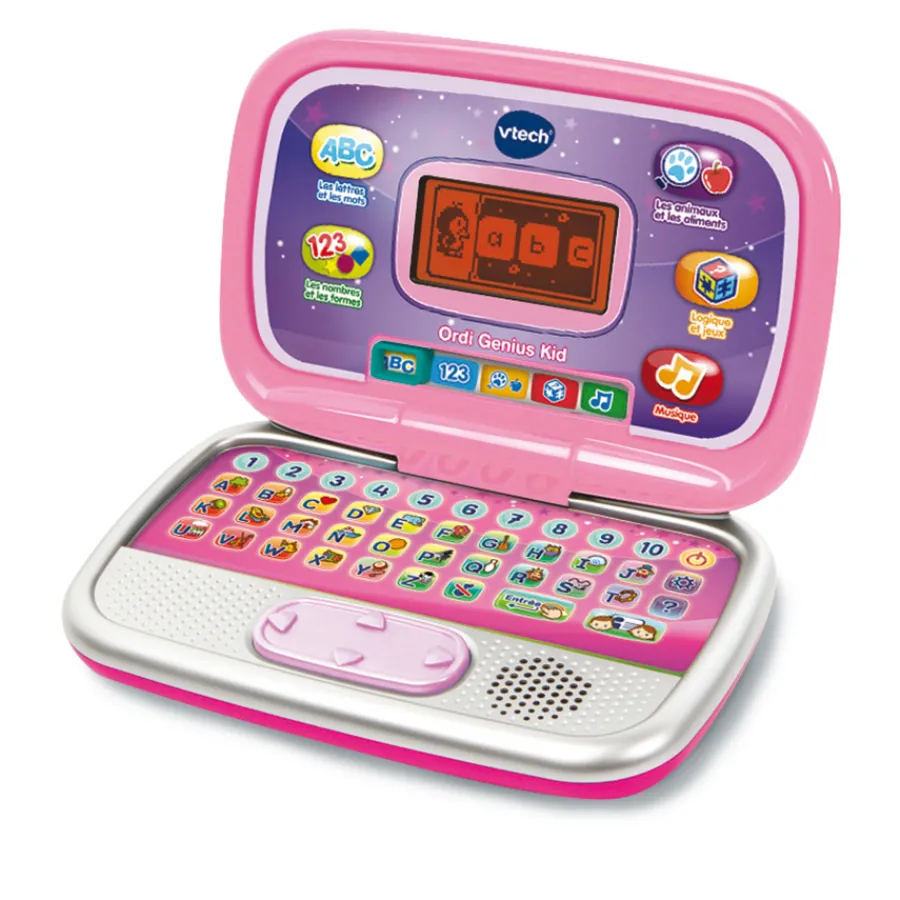 VTech Ordi Genius Kid - Rose- Ordinateurs, Tablettes Et Consoles