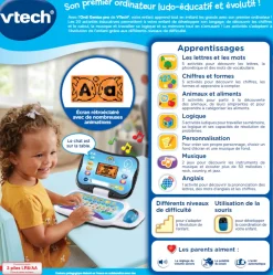 VTech Ordi Genius Pro Noir- Ordinateurs, Tablettes Et Consoles